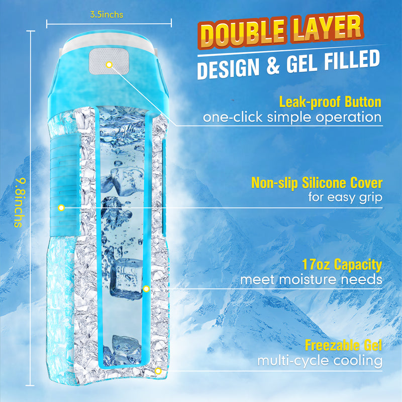 Foldable Freeze Dog Water Bottle
