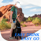28oz Portable Dog Water Bottle Dispenser-3Gen-Navy
