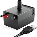 Replacement Dog Water Fountain Pump for lesotc Stainless Steel Pet Fountains, Quiet Cat Water Bowl Dispenser Pump with LED Low Water Shut Off