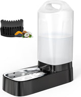 2.4 Gallon Gravity Pet Water Dispenser with 304 Stainless Steel Bowl