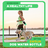 28oz Portable Dog Water Bottle Dispenser-3Gen-Green