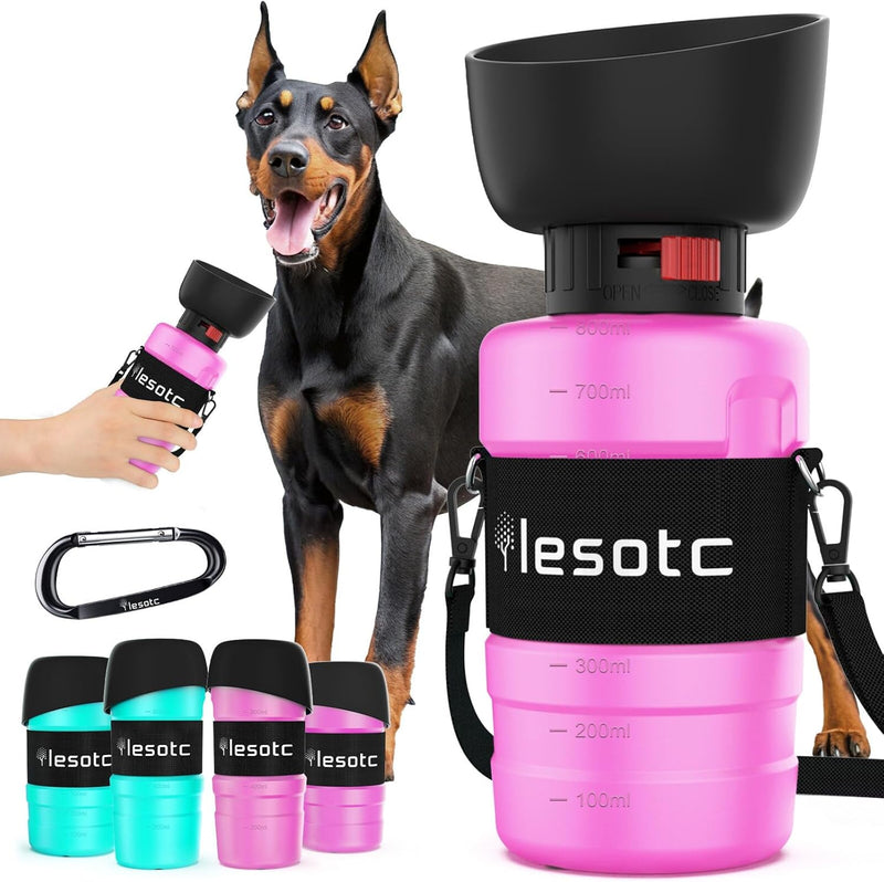 28oz Portable Dog Water Bottle Dispenser-3.5Gen – LESOTC