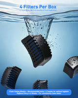 4 Pack Gravity Dog Water Dispenser Filters Replacement