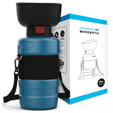 28oz Portable Dog Water Bottle Dispenser-3Gen-Navy