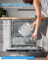 11L/3Galon Stainless Steel Large Pet Water Fountain with 4 Filters