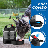 56oz Portable Large Dog Travel Water Bowl Dispenser