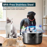 2.6Gal/10L Dog Water Fountain for Dogs & Cats & Multiple Pets