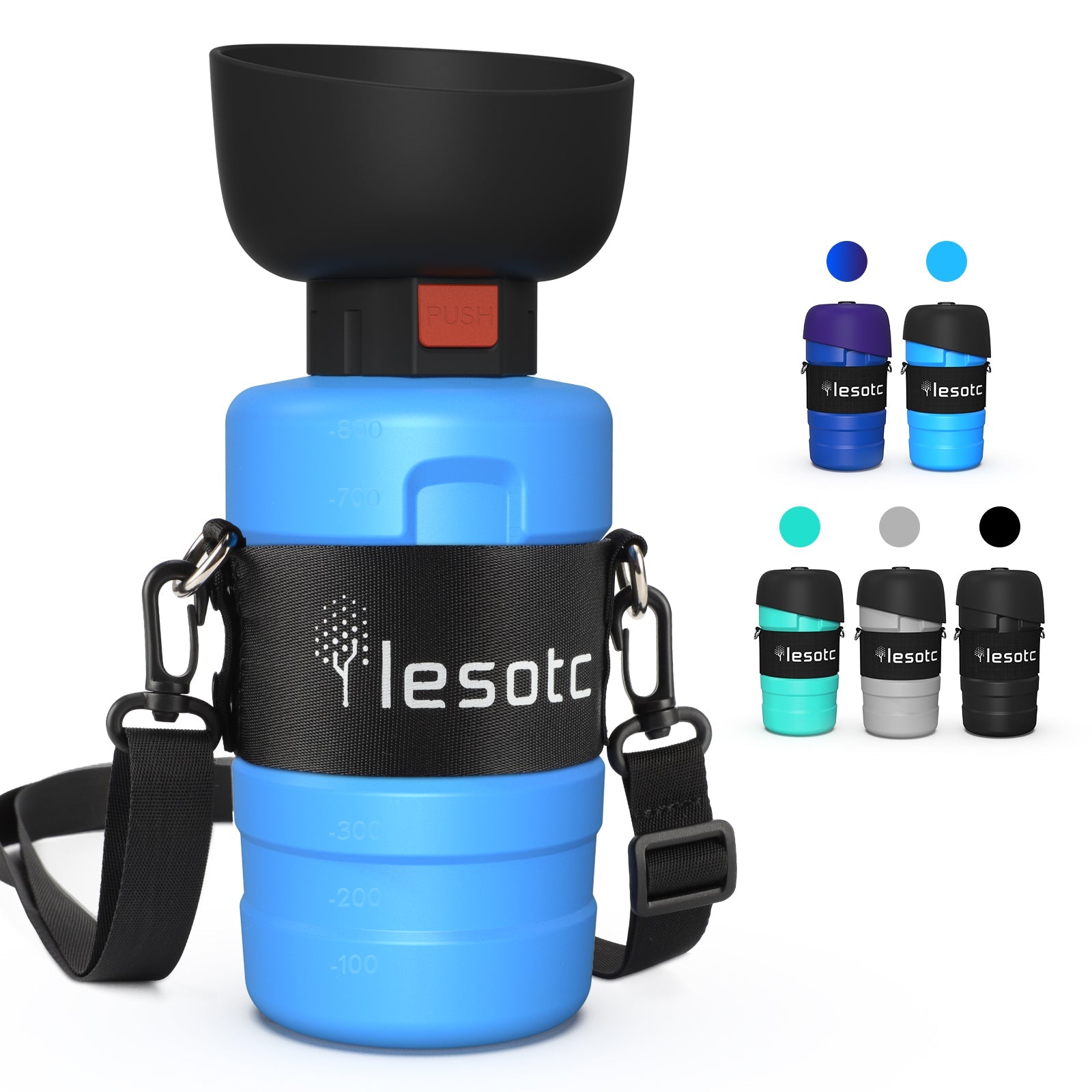 Portable Dog Water Bottle Holder 28 OZ3rd Gen LESOTC