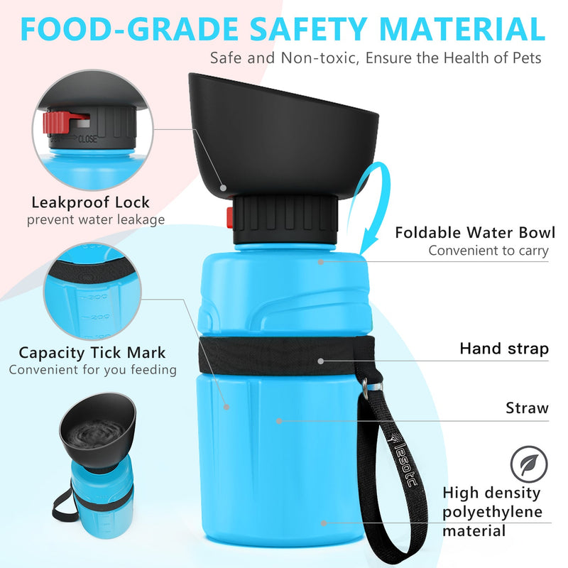 Portable Dog Water Bottle Holder 21 OZ-2nd Gen