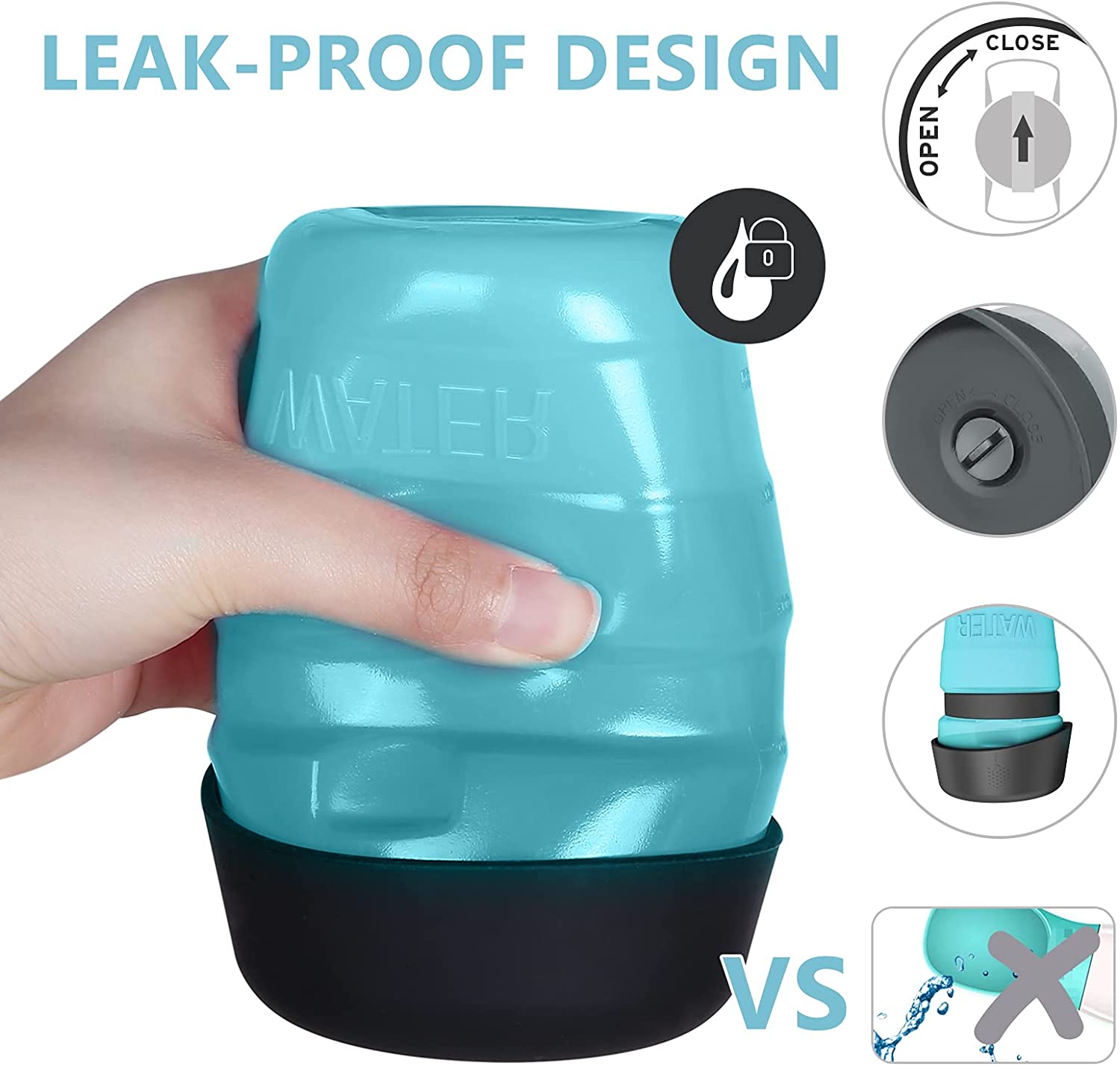 Foldable Dog Water Bottle1st Gen LESOTC