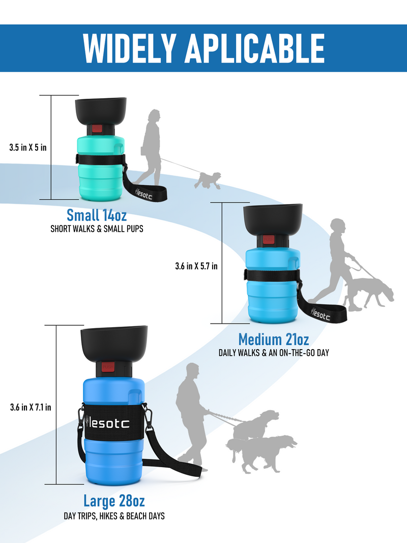 Foldable Dog Water Bottle-3rd Gen – LESOTC