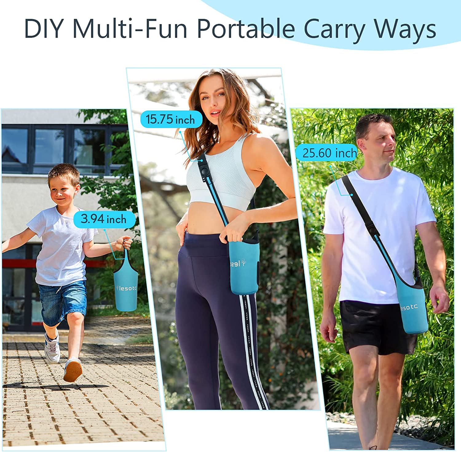 Portable Dog Water Bottle Holder 28 OZ3rd Gen LESOTC